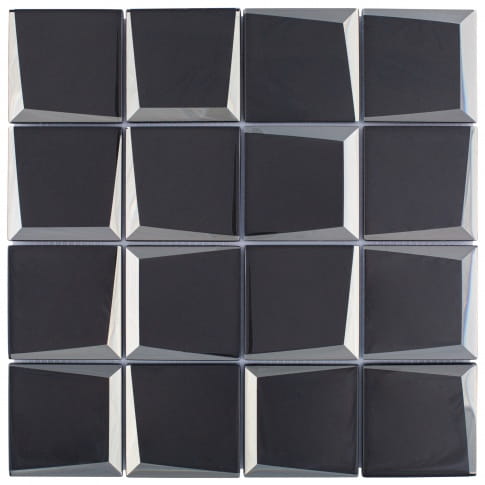 Mozaika 29.8X29.8 SQUARE BLACK 3D GAT I dostawa GRATIS