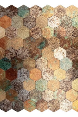Mozaika samoprzylepna 29.2X28.8 HEXA RUST SAMOPRZYLEPNA GAT I dostawa GRATIS