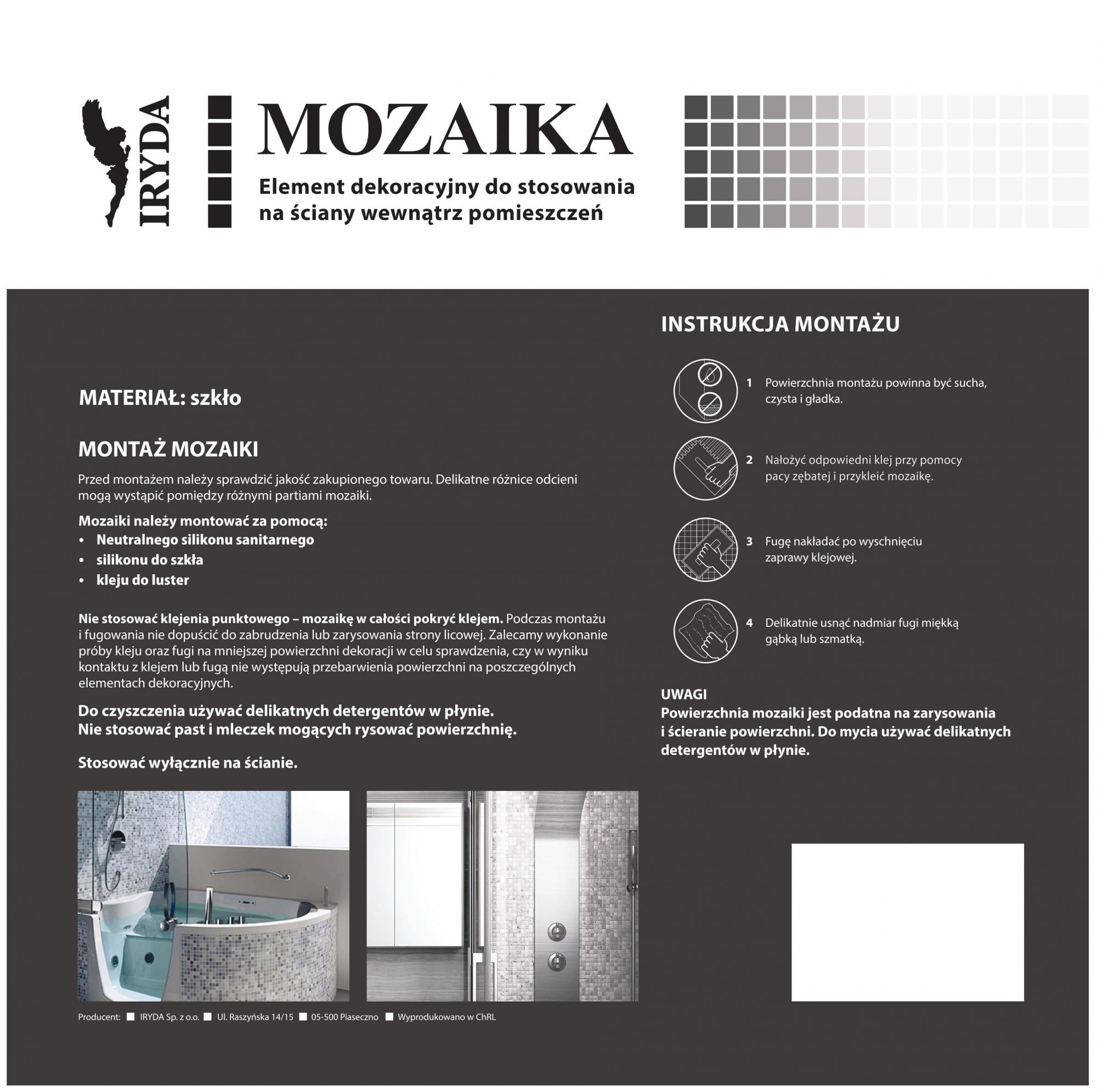 Mozaika 29.8X29.8 METRO REGULAR WHITE 3D GAT I dostawa GRATIS od 550 zł - obrazek 2