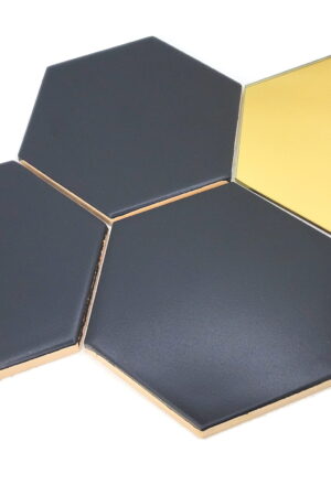Ceramik Studio Mozaika Heksagon Black&Mirror Gold dostawa GRATIS