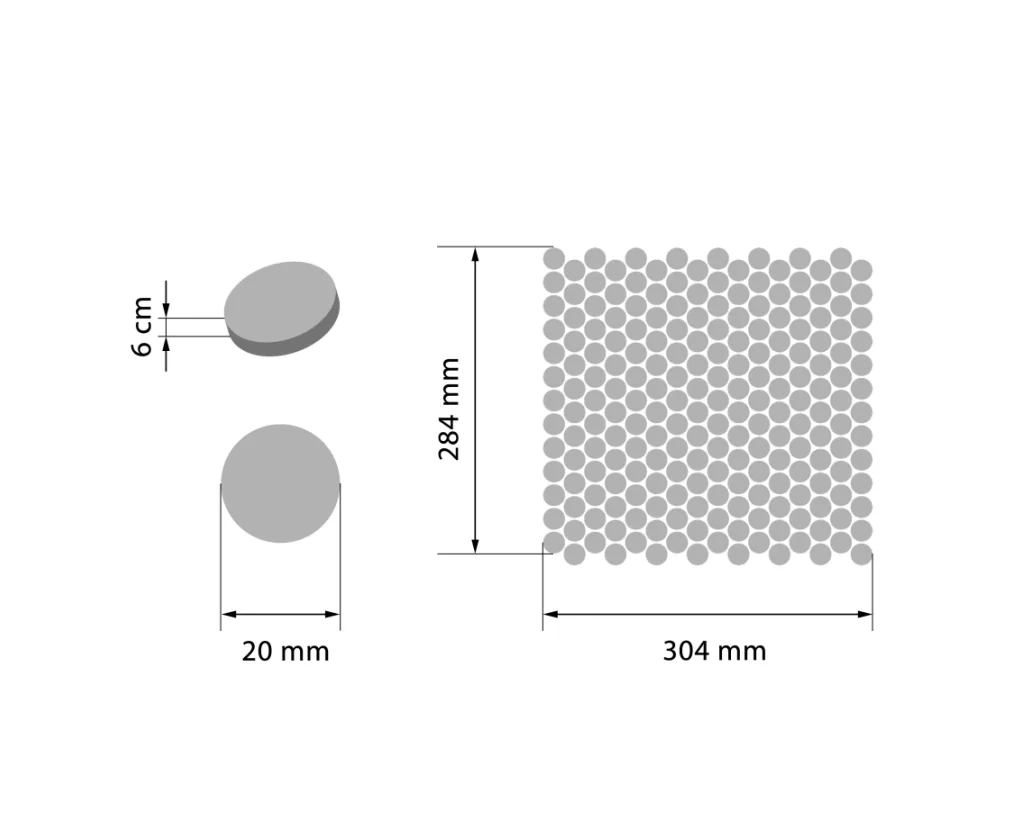 Ceramik Studio Mozaika Dots Gray dostawa GRATIS - obrazek 2