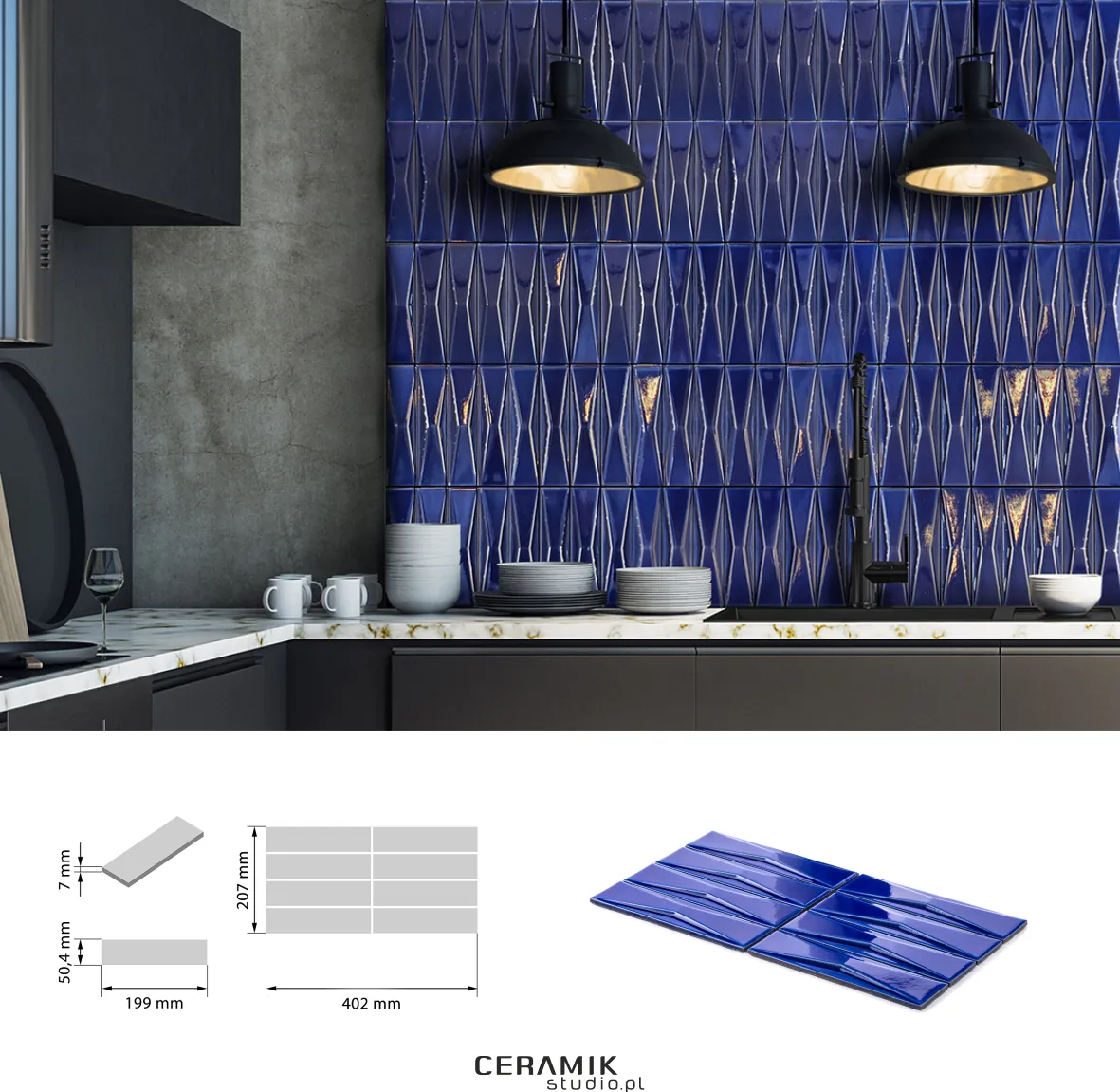 Ceramik Studio Mozaika Innova Cobalt dostawa GRATIS - obrazek 4