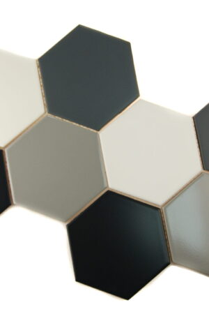 Ceramik Studio Mozaika Heksagon Black & Grey & White dostawa GRATIS