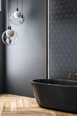 Ceramik Studio Mozaika Heksagon Black dostawa GRATIS