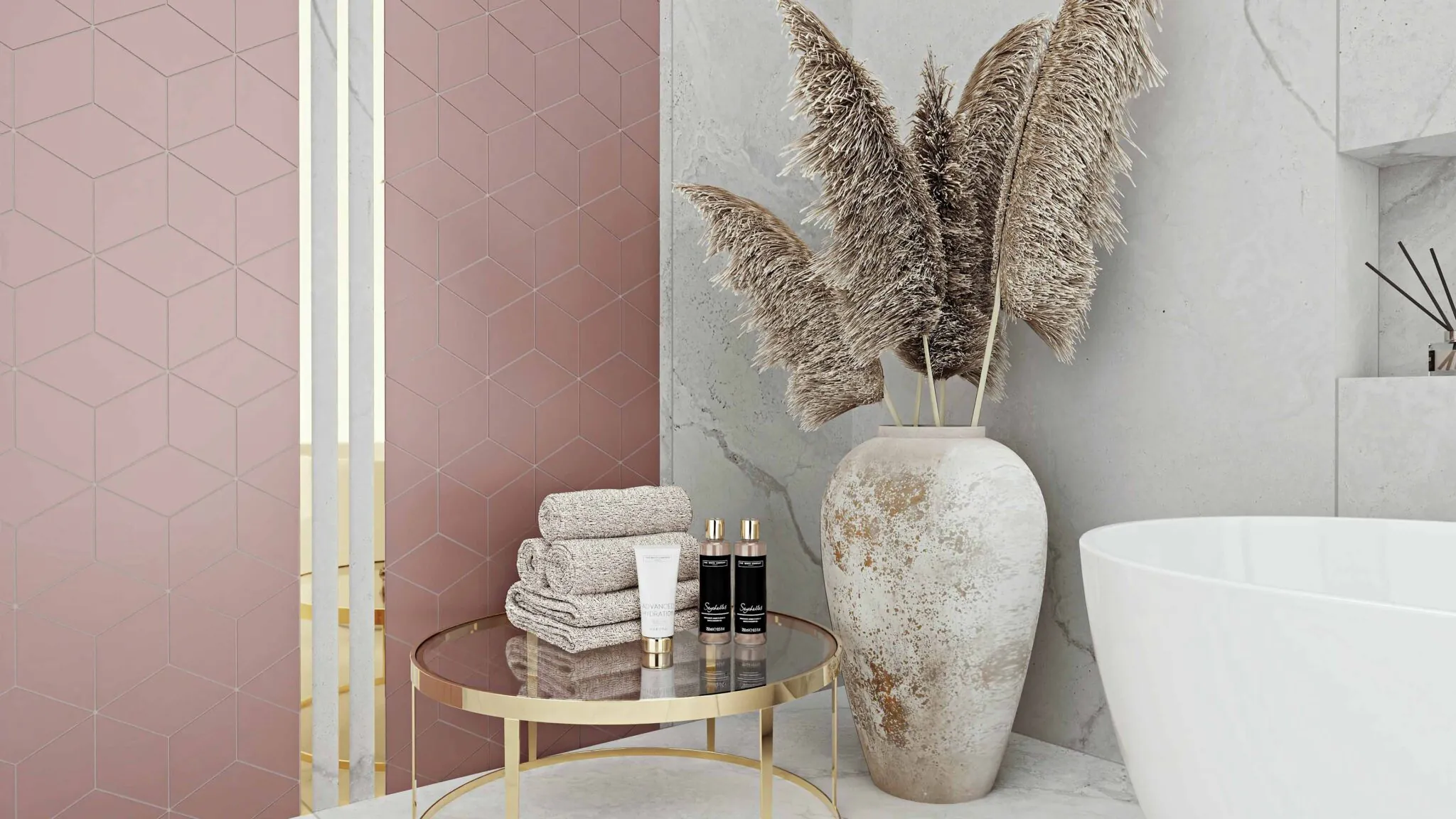 Ceramik Studio Mozaika Romb Pink Mat 2 dostawa GRATIS - obrazek 2