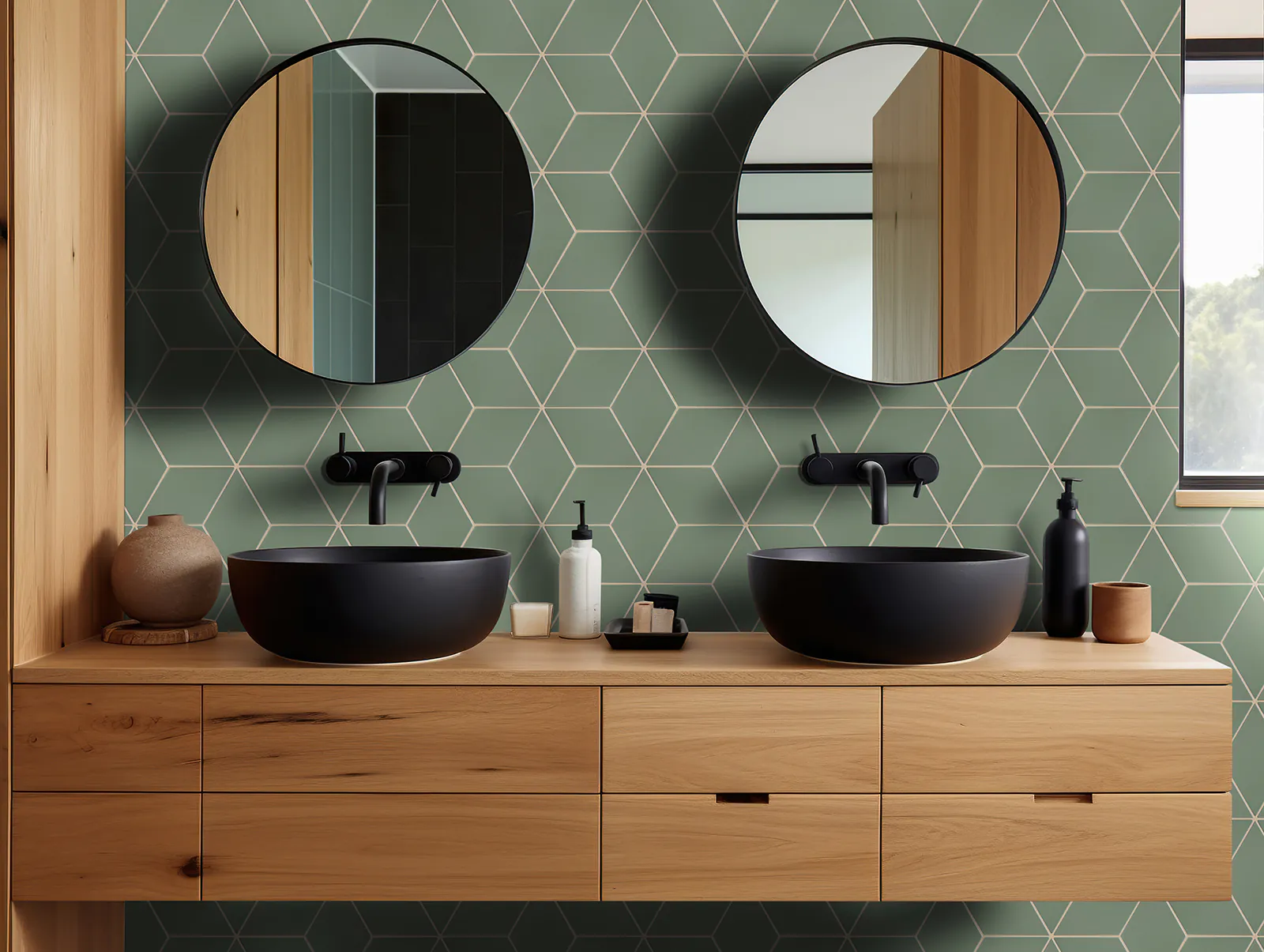 Ceramik Studio Mozaika Romb Khaki Mat dostawa GRATIS