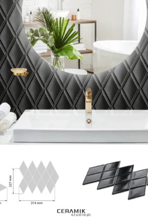 Ceramik Studio Mozaika Unique Black dostawa GRATIS