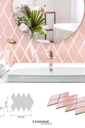 Ceramik Studio Mozaika Unique Pink dostawa GRATIS